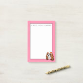 Post-it® Le portrait cavalier | d'épagneul du Roi Charles (Sur un bureau)