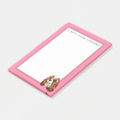 Post-it® Le portrait cavalier | d'épagneul du Roi Charles (Incliné)