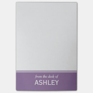 Post-it® Le pourpre moderne de lavande a personnalisé 4" x
