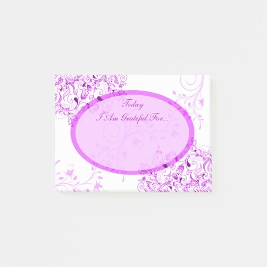 Post-it® Le pourpre tourbillonne gratitude curative (Devant)