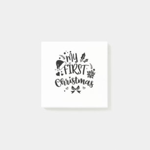 Post-it® Le premier Noël de bébé en famille assorti