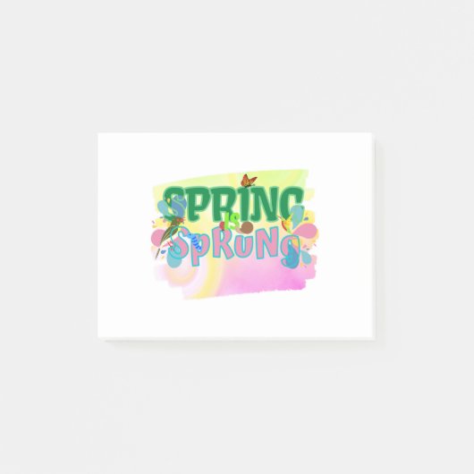 Post-it® Le printemps est le printemps de l'amour (Devant)