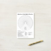 Post-it® Le Rainbow Girls Habit Tracker (Sur un bureau)