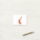 Post-it® Le renard rouge-orange rapide (Sur un bureau)