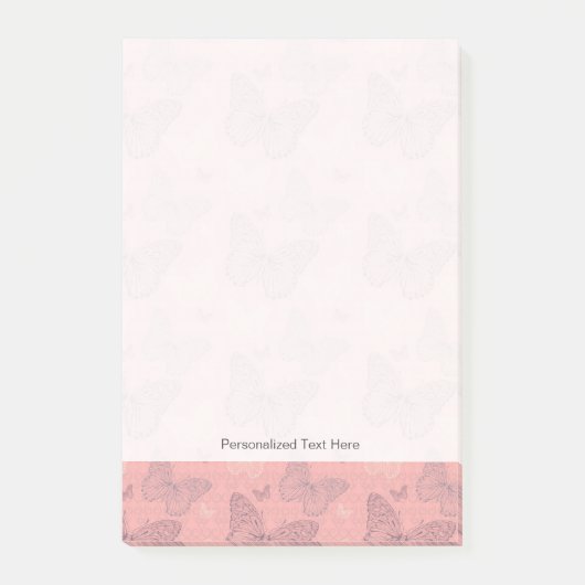 Post-it® Le rose de papillon (Devant)