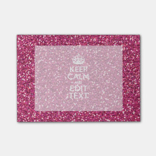 Post-it® Le rose fuchsia gardent le calme pour avoir votre