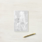 Post-it® Le seigneur F. a besoin de la ponctualité ! (Sur un bureau)