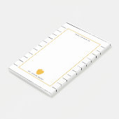 Post-it® Le Sketchic Stripes Enseignant de la Pomme Jaune (Incliné)