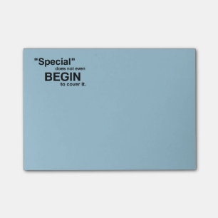 Post-it® Le Special ne commence pas même à le couvrir