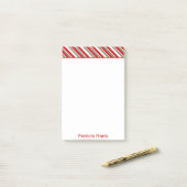 Post-it® Le sucre de canne barre Noël de | (Sur un bureau)