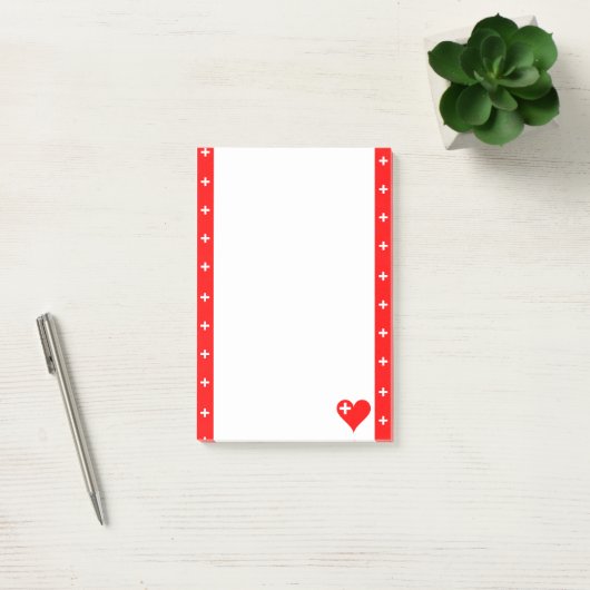 Post-it® Le Suisse barre le drapeau (Bureau)