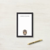 Post-it® Le tigre surfant | ajoutent votre nom (Sur un bureau)