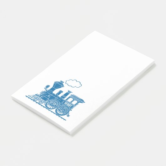 Post-it® Le train bleu a nommé un billet graphique il note (Incliné)
