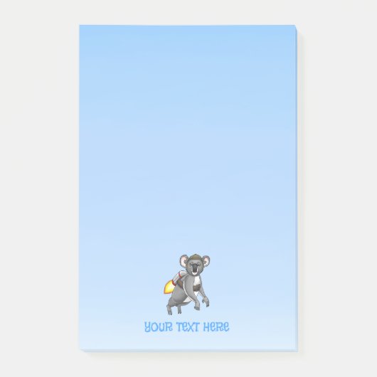 Post-it® Le trajet en jetpack du koala (Devant)