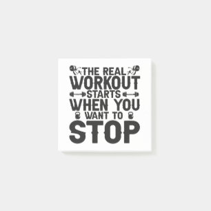 Post-it® Le Véritable Entraînement Commence Quand Vous Voul