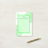 Post-it® Le vert tourbillonne gratitude curative (Sur un bureau)