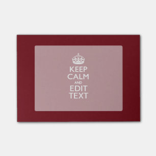 Post-it® Le vin Bourgogne de canneberge gardent le calme