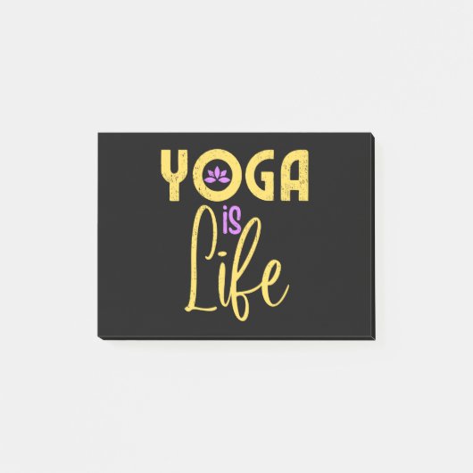 Post-it® Le yoga est la vie Le yoga Méditerranée (Devant)