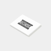 Post-it® L'école n'est plus pour toujours retraitée et aimé (Incliné)