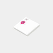 Post-it® Lecteur CD rose avec écouteurs qui s'embrassent (Incliné)