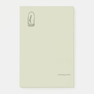 Post-it® Lecteur de jardin minimaliste d'académie sombre bo