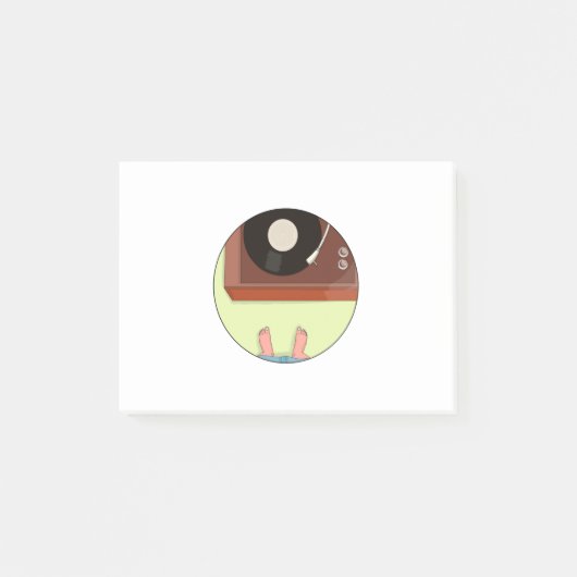 Post-it® Lecteur vintage (Devant)