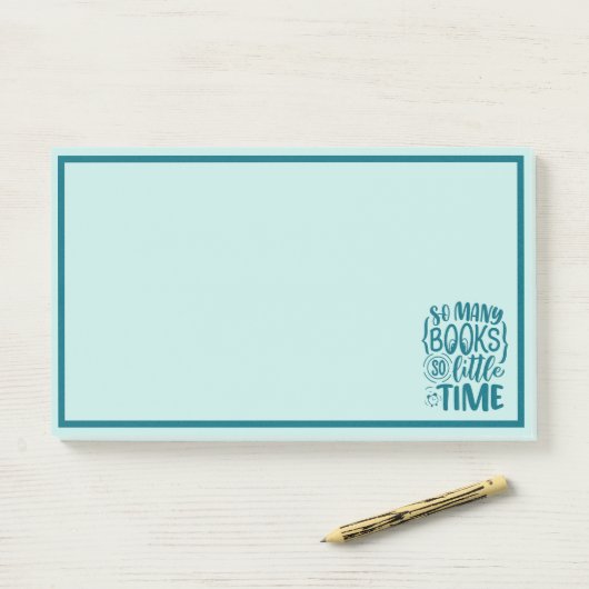 Post-it® Lecture de livre amour (Sur un bureau)