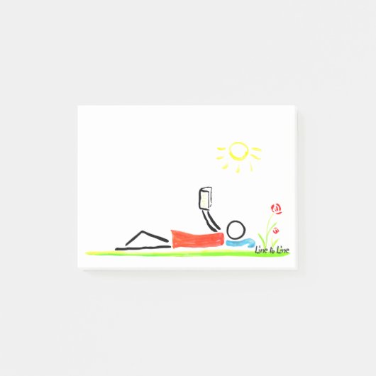 Post-it® lecture d'un bon livre (Devant)