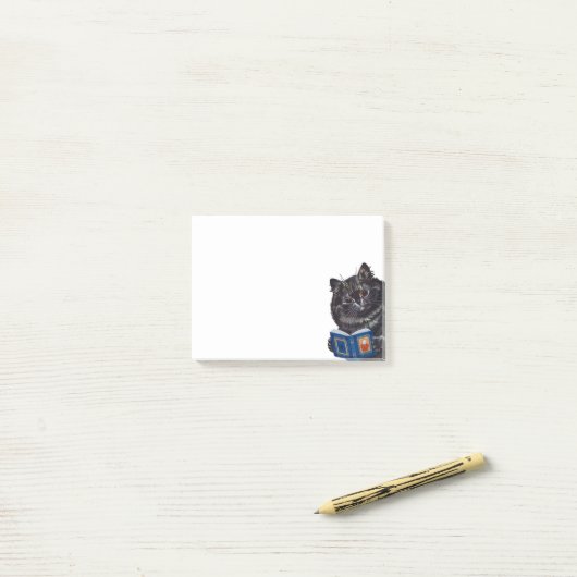 Post-it® Lecture d'un livre par un chat, Louis Wain (Sur un bureau)