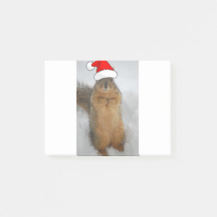 Post-it® L'écureuil de Noël avec Père Noël