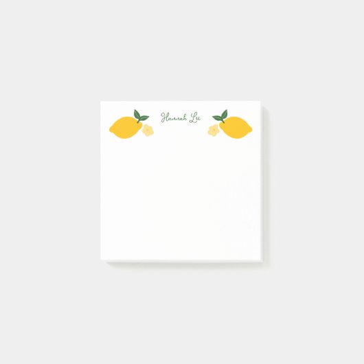 Post-it® Lemons CUSTOM Name Cute Illustration  (Devant)