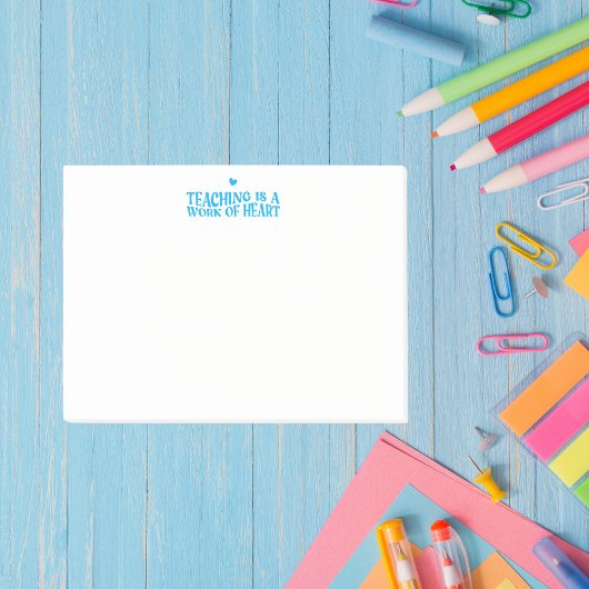 Post-it® L'enseignement est une oeuvre de coeur