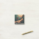 Post-it® Lent Est Toujours Vers L'avant (Sur un bureau)