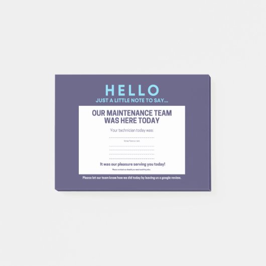 Post-it® "L'entretien était là" (Devant)