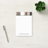 Post-it® Léopard Chic Blanc Pailleté Crème Noir (Bureau)