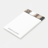 Post-it® Léopard Chic Blanc Pailleté Crème Noir (Incliné)