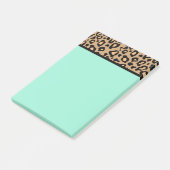 Post-it® Leopard de professeur Turquoise Post It Notes Cade (Incliné)