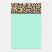 Post-it® Leopard de professeur Turquoise Post It Notes Cade (Devant)