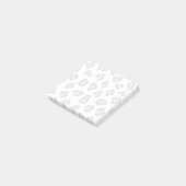 Post-it® Léopard noir Orange Wild Animal patte (Incliné)