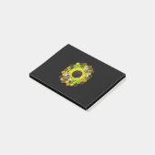 Post-it® Les abeilles de tournesol hippie (Incliné)