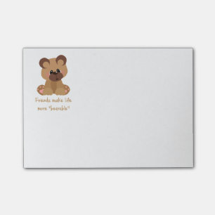 Post-it® Les amis font la vie Portable Citation Inspiration