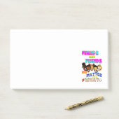 Post-it® Les amis sont des amis quoi qu'il arrive (Sur un bureau)
