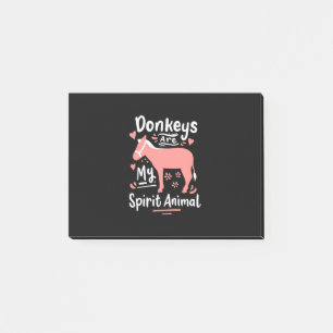 Post-it® Les ânes sont mon esprit animal
