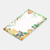 Post-it® Les Animaux De La Jungle Tropicale Sauvage Numérot (Incliné)