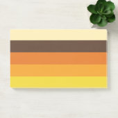Post-it® les années 70 Motif de couleurs triées rétro (Bureau)