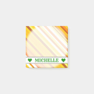 Post-it® Les bandes inspirées du coucher de soleil jaune, 