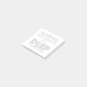 Post-it® Les biologistes marins sont des penseurs profonds (Incliné)