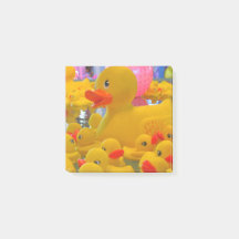 Les canards en caoutchouc postent le tampon