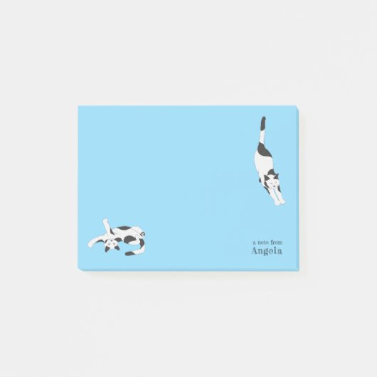 Post-it® Les Chats de cadstudios Blue (Devant)
