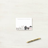 Post-it® Les chats sont comme des chips - drôle dame de cha (Sur un bureau)